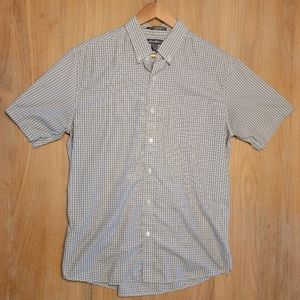 Eddie Bauer Large Wrinkle Free SSB Gray Grey